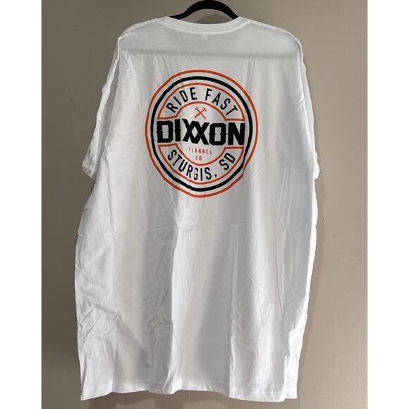 Dixxon Tee Shirt Mens Size Large Sturgis Ride Fast Corpo Graphic White New - Picture 1 of 6